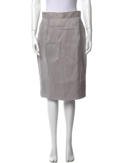 Pre-owned Dolce & Gabbana Midi Length Skirt In Gray