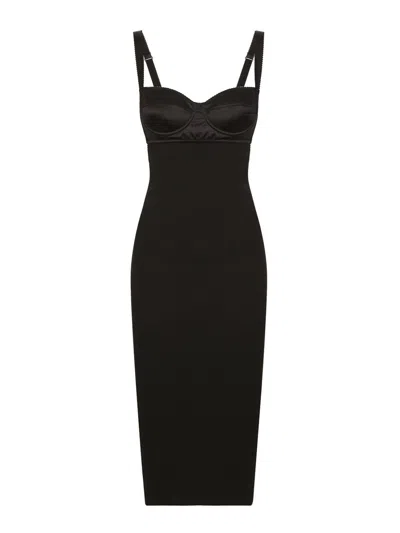 Dolce & Gabbana Midi Pencil Dress In Black