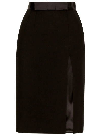 Dolce & Gabbana Midi Pencil Skirt In ブラック