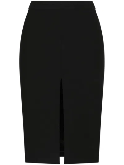 Dolce & Gabbana Midi Pencil Skirt In Black