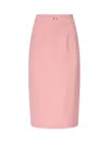Dolce & Gabbana Midi Pencil Skirt In Pink