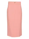 Dolce & Gabbana Midi Pencil Skirt In Pink
