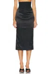 Dolce & Gabbana Skirt With Corset-style Detail In Black