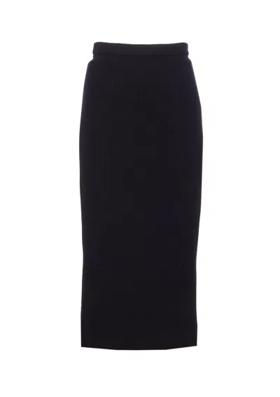 Dolce & Gabbana Midi Skirt In Black