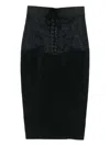 Dolce & Gabbana Midi Skirt In Black