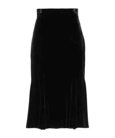 Dolce & Gabbana Midi Skirt In Black