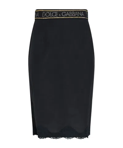 Dolce & Gabbana Midi Skirts In Black
