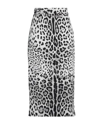 Dolce & Gabbana Midi Skirts In Grey