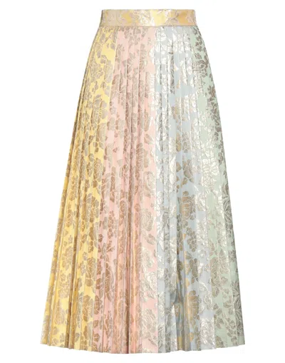 Dolce & Gabbana Midi Skirts In Light Yellow