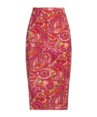 Dolce & Gabbana Midi Skirts In Pink