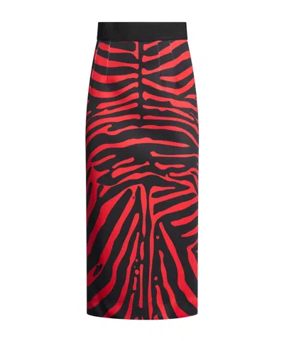 Dolce & Gabbana Midi Skirts In Red