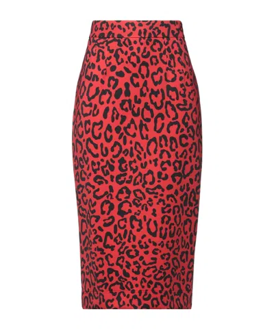 Dolce & Gabbana Midi Skirts In Red