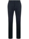 Dolce & Gabbana Midnight Blue Stretch-cotton Trousers For Men In Navy