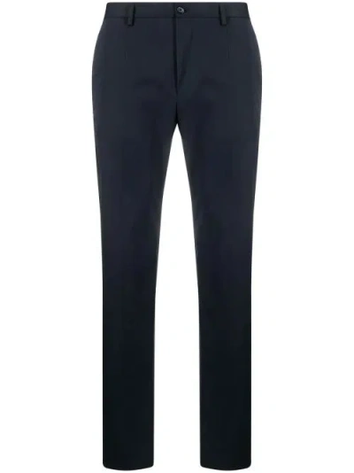DOLCE & GABBANA DOLCE & GABBANA MIDNIGHT STRETCH COTTON TROUSERS