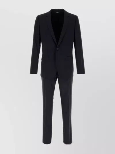 Dolce & Gabbana Midnight Stretch Wool Suit