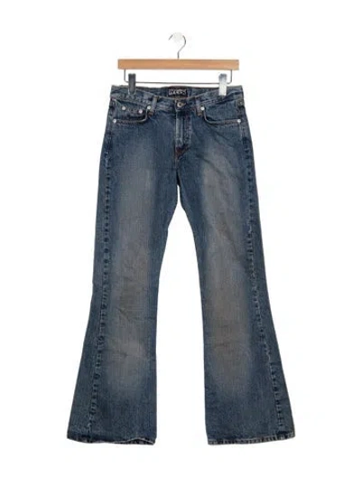 Pre-owned Dolce & Gabbana Mid-rise Flared Jeans In Blue