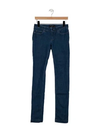 Pre-owned Dolce & Gabbana Mid-rise Flared Jeans In Blue