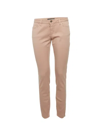 Pre-owned Dolce & Gabbana Mid-rise Jeans In Neutrals