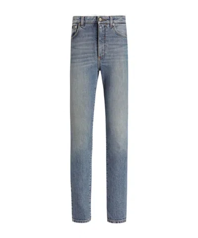 Dolce & Gabbana Dolce  Gabbana Mid-rise Skinny Jeans In Blue