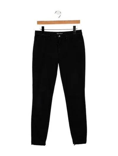 Pre-owned Dolce & Gabbana Mid-rise Skinny Leg Jeans In Black