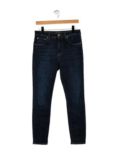 Pre-owned Dolce & Gabbana Mid-rise Skinny Leg Jeans In Blue