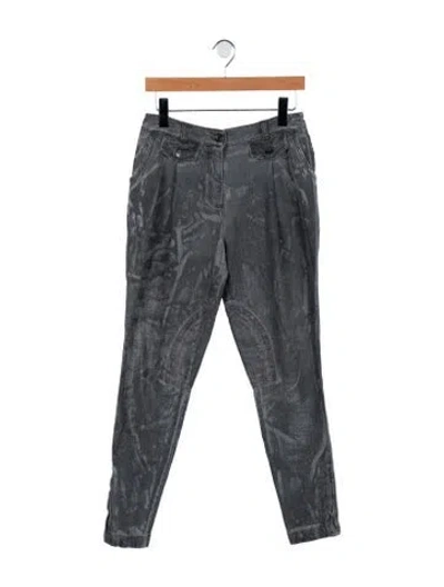 Pre-owned Dolce & Gabbana Mid-rise Skinny Leg Jeans In Gray