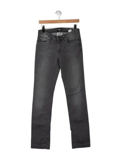Pre-owned Dolce & Gabbana Mid-rise Skinny Leg Jeans In Grey