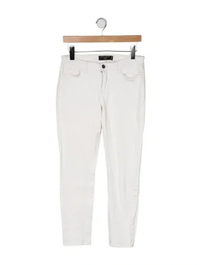 Pre-owned Dolce & Gabbana Mid-rise Skinny Leg Jeans In Neutrals