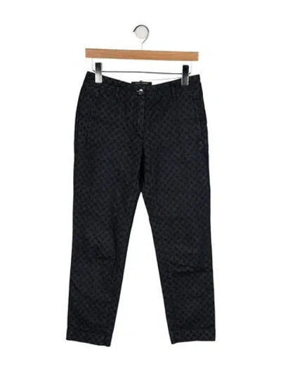 Pre-owned Dolce & Gabbana Mid-rise Straight Leg Jeans In Black