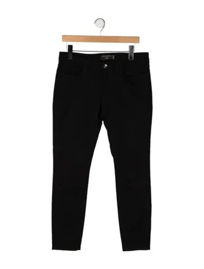 Pre-owned Dolce & Gabbana Mid-rise Straight Leg Jeans In Black