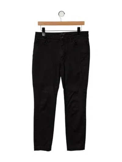 Pre-owned Dolce & Gabbana Mid-rise Straight Leg Jeans In Black