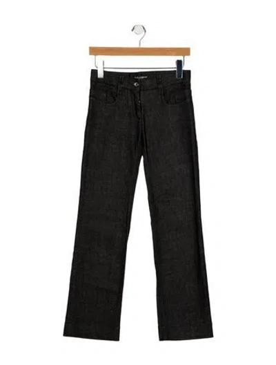 Pre-owned Dolce & Gabbana Mid-rise Straight Leg Jeans In Blue