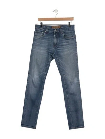 Pre-owned Dolce & Gabbana Mid-rise Straight Leg Jeans In Blue