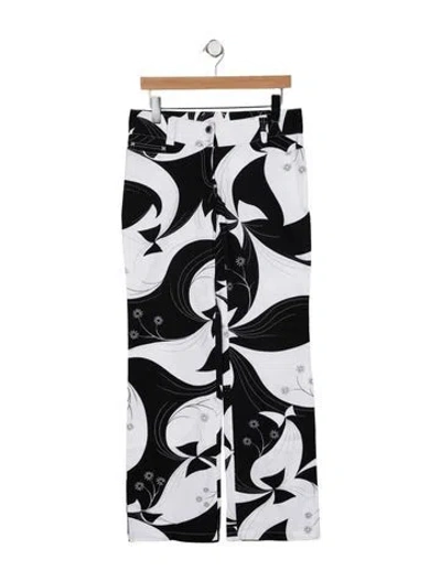 Pre-owned Dolce & Gabbana Mid-rise Straight Leg Jeans In Multi