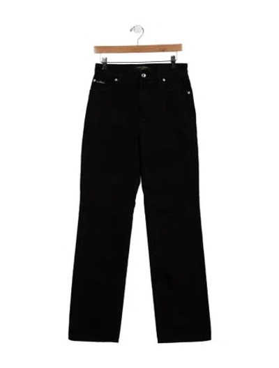 Pre-owned Dolce & Gabbana Mid-rise Straight Leg Jeans W/ Tags In Black