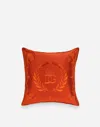 Dolce & Gabbana Mikado Silk Cushion Medium In Multicolor