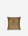 Dolce & Gabbana Mikado Silk Cushion Small In Multicolor