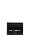 Dolce & Gabbana Milan Dg Printed Card Holder Accessories In Black