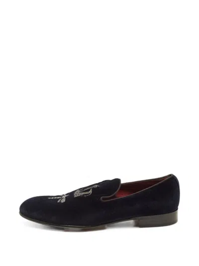 Pre-owned Dolce & Gabbana Milano Loafers In Blue
