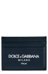 DOLCE & GABBANA MILANO LOGO LEATHER CARD CASE