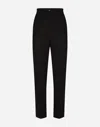 Dolce & Gabbana Milano-stitch Cigarette Pants In Black