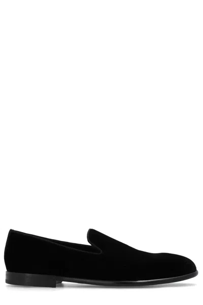 Dolce & Gabbana Suede Loafer In Black