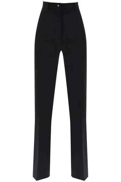 DOLCE & GABBANA MILANO-STITCH FLARED PANTS