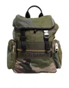 Dolce & Gabbana Military Green Patchwork Rucksack Backpack Men's Bag