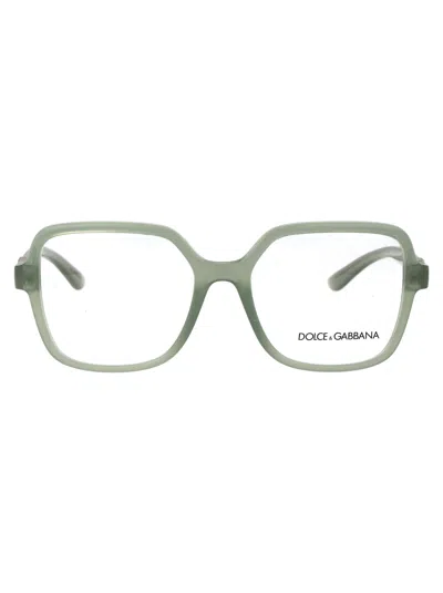 Dolce & Gabbana Milky Green Injected Optical Glasses