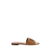 Dolce & Gabbana Woman Sandals Camel Size 5.5 Calfskin In Brown