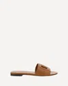 Dolce & Gabbana Woman Sandals Camel Size 5.5 Calfskin In Brown