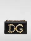 Dolce & Gabbana Nappa Leather Dg Girls Shoulder Bag In 黑色