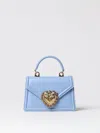 Dolce & Gabbana Devotion Small Tote Bag In 蓝色