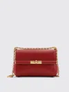 Dolce & Gabbana Marlene Red Shoulder Bag With Twist Lock In Leather Woman In Rot